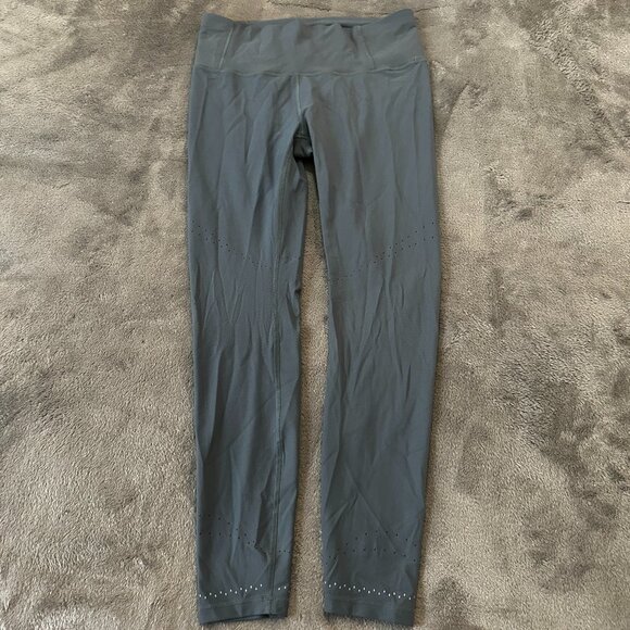 Lululemon Zoned In Tight Leggins Blue Women's size 12 - Picture 1 of 7